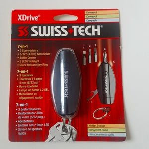 💲5️⃣ in 🛍️of2+  [SWISS+TECH] 7-in-1 Multitool Keychain
